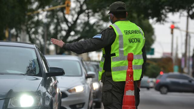 Control de Gendarmería Nacional. (Archivo)