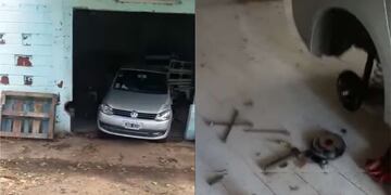 Estafaron a una familia en una gomería en Ruta 2. (Facebook)