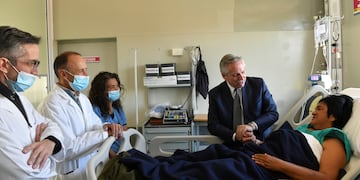 "Me cayó bastante bien que (el presidente Fernández) me vaya a visitar y que me aliente", dijo Milagro Sala tras ser dada de alta. "Fue muy bonita la visita", aseguró.