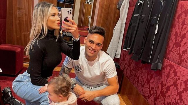 Agustina Gandolfo y Lautaro Martínez viajaron en primera clase.