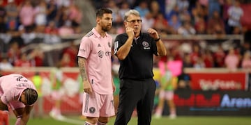Tata Martino con Messi en el Inter Miami.