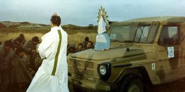 Virgen de Lujan en Malvinas