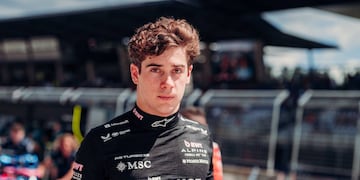 Colapinto habló al llegar a Silverstone (Alpine)