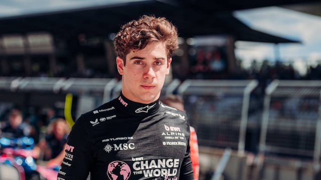 Colapinto habló al llegar a Silverstone (Alpine)