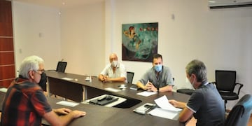 Bernarte con referentes de seguridad