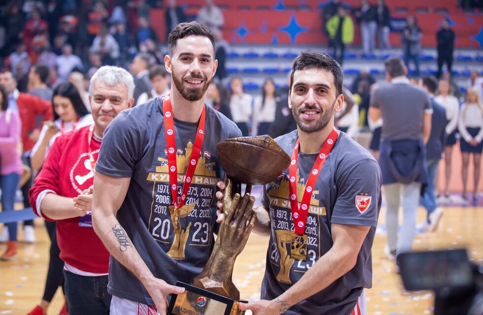Facundo Campazzo, campeón con el Estrella Roja