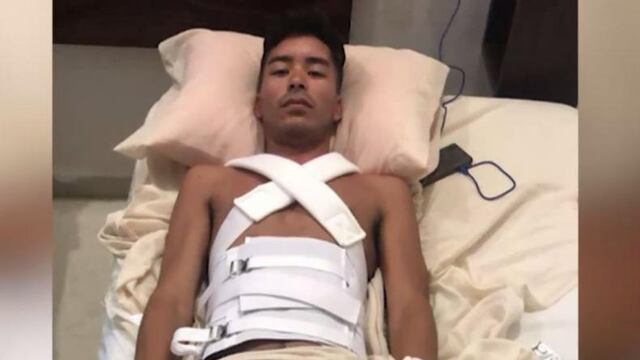 Sufrió un serio accidente y consiguió ayuda para regresar a Córdoba.