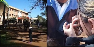Acto de bondad en el Hospital Madariaga de Posadas: rescataron a una paloma atrapada en un hilo de nylon.