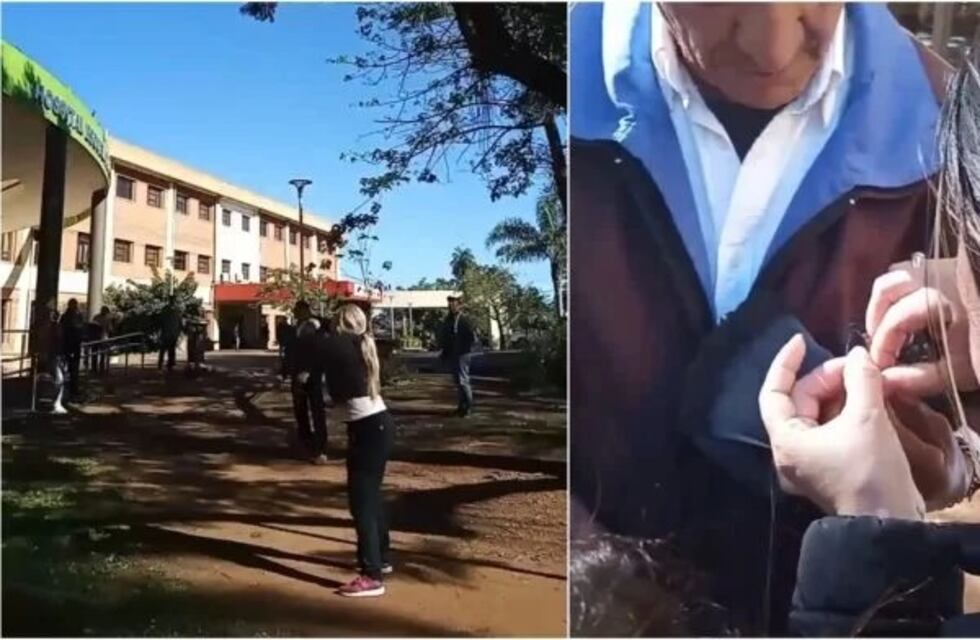 Acto de bondad en el Hospital Madariaga de Posadas: rescataron a una paloma atrapada en un hilo de nylon