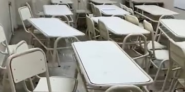 Usuarios de redes mostraron las deficiencias edilicias de los colegios poslluvias.