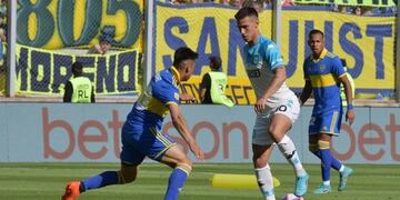 Boca y Racing empatan 1 a 1 en San Luis.