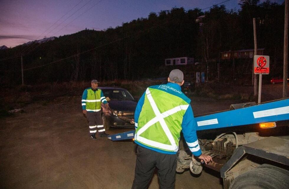 Operativos de tránsito en Ushuaia