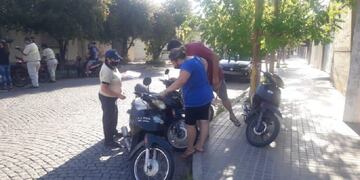 Secuestro de motos en San Francisco (Foto: La Voz de San Justo)