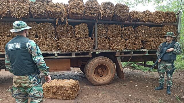 El Soberbio: incautan contrabando de tabaco.