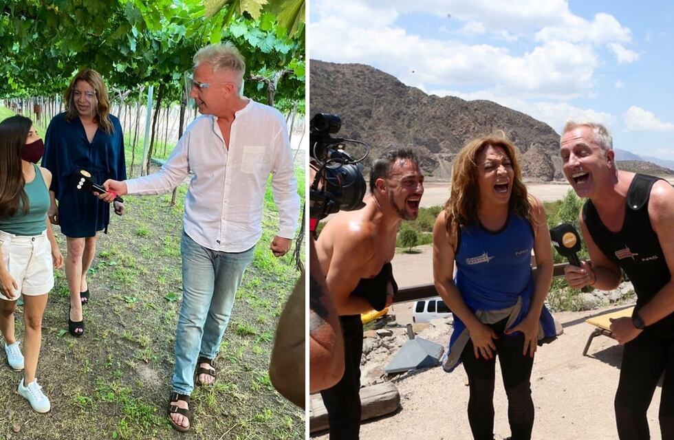 Marley y Lizy Tagliani filmaron “Por el mundo” en Mendoza e hicieron de todo en la provincia