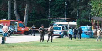 El ejército y la policía trabaja en el lugar. Foto: @InfosFrancaises