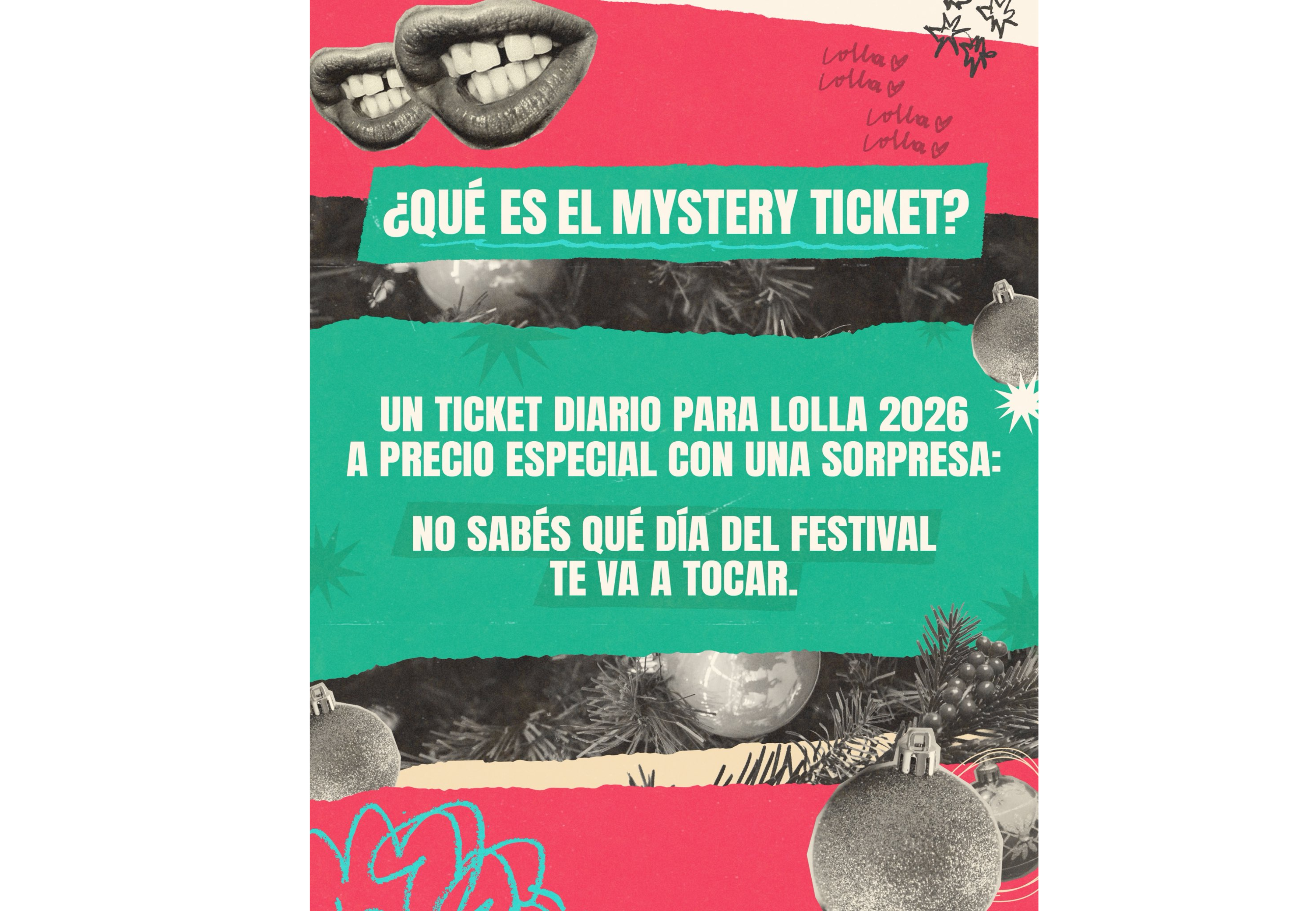 Qué es el mistery ticket del Lollapalooza.