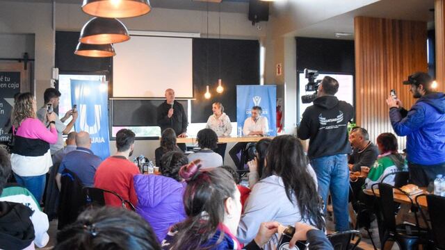 Techado de la pista de patinaje en Ushuaia