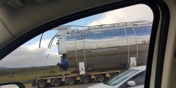 Una caldera gigante llamó la atención en distintas rutas de Salta