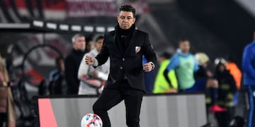 Marcelo Gallardo durante el encuentro de Copa Libertadores