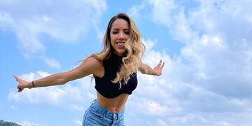 Silvy Araujo, es colombiana y con sus videos acompaña el entrenamiento de Antonela Roccuzzo.