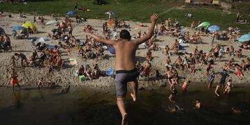 Playa Miami Santa rosa de Calamuchita. Uno de los lugares más concurridos (La Voz).