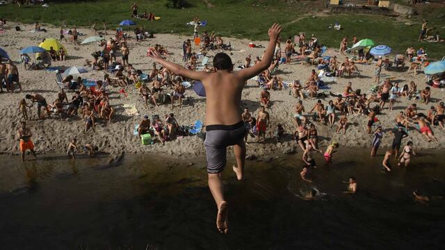 Playa Miami Santa rosa de Calamuchita. Uno de los lugares más concurridos (La Voz).