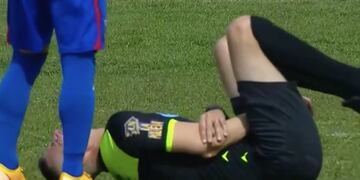 La escalofriante lesión de José Carreras en el partido entre Deportivo Maipú y Tigre.