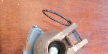 Alem: hallaron una granada en el patio de una vivienda.