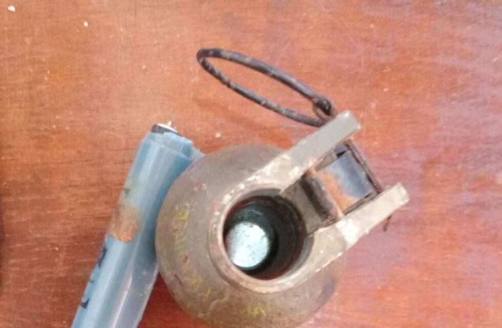 Alem: hallaron una granada en el patio de una vivienda