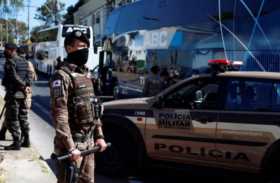 La policía de Brasil justificó el uso de gas pimienta contra los futbolistas de Boca