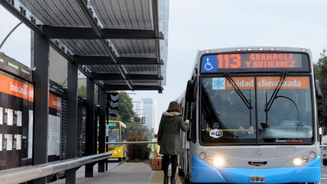 Carril exclusivo del Metrobus norte de Rosario