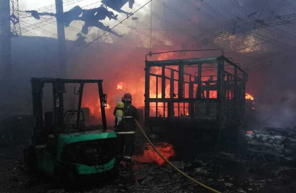 Se incendió un galpón en Guaymallén