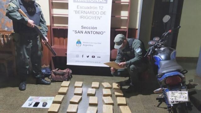 Incautaron más de 27 kilos de marihuana en San Antonio