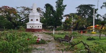Un terrible temporal azotó en Bella Vista.