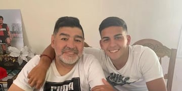 Hernán López Muñoz es el sobrino nieto de Diego Maradona
