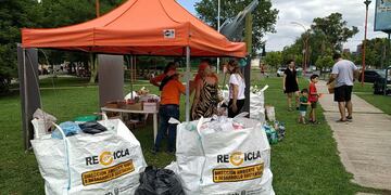 Big Bag con ecobotellas en Carlos Paz
