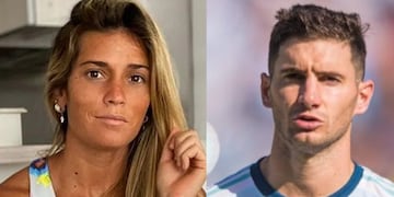 Lucas Alario y Agustina Albertario.