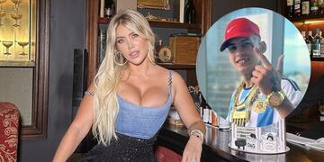Estos serían los picantes mensajes que Wanda Nara le enviaba a L-Gante y que salieron a la luz. (Collage Vía País)