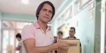 Elecciones en Misiones: el intendente de Montecarlo Jorge Lovato emitió su voto.