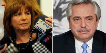 Patricia Bullrich y Alberto Fernández