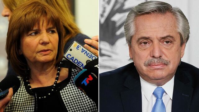 Patricia Bullrich y Alberto Fernández