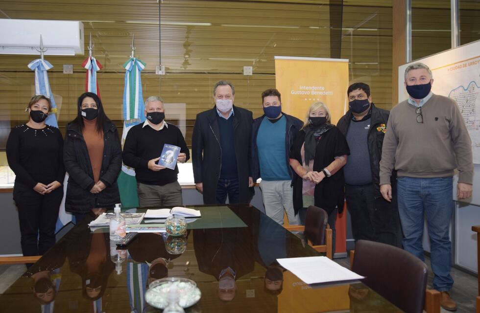 El intendente Benedetti recibió al Secretario Gustavo Santos y a la Diputada Soher El Sukaria