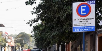 Estacionamiento medido en San miguel de Tucumán.