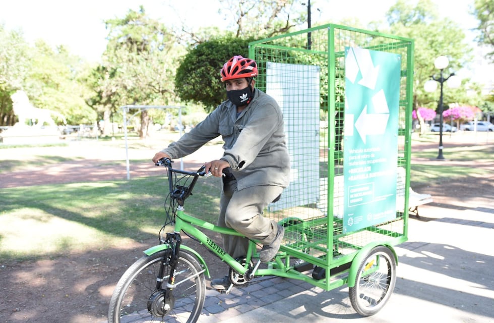 Bicicletas eléctricas recolectarán la basura en el centro rafaelino