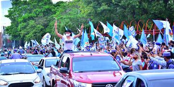 La caravana recorrió toda la ciudad por espacio de casi dos horas