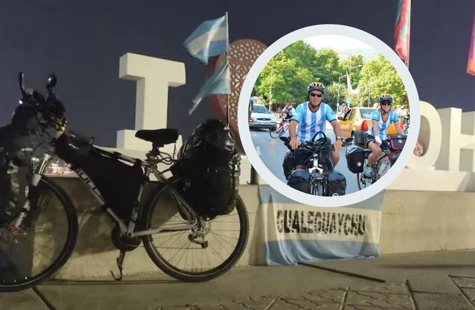 Un entrerriano recorrerá más de 14 mil kilómetros en bicicleta para unir Gualeguaychú con el Mundial FIFA 2026