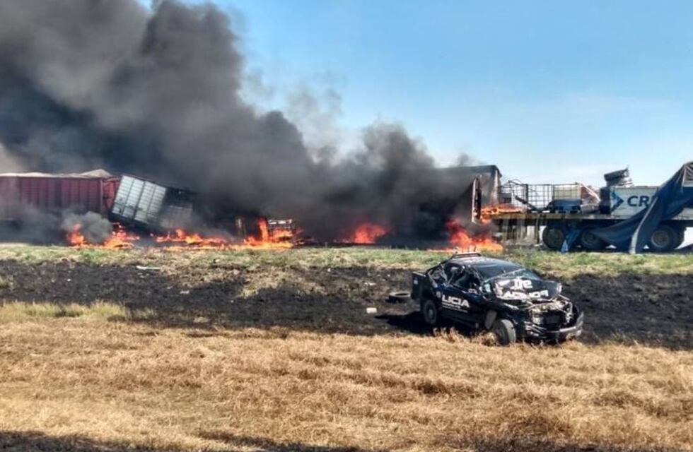 Milagro en la ruta 34: accidente múltiple, incendio... pero sin heridos graves