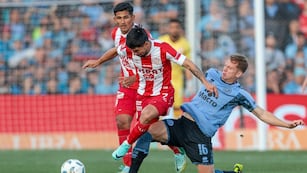 Unión en su derrota contra Belgrano por 4 a 1.