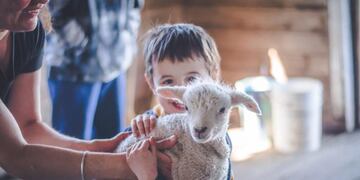 Niños y niñas que concurren el taller visitaron la Estancia Sara.
